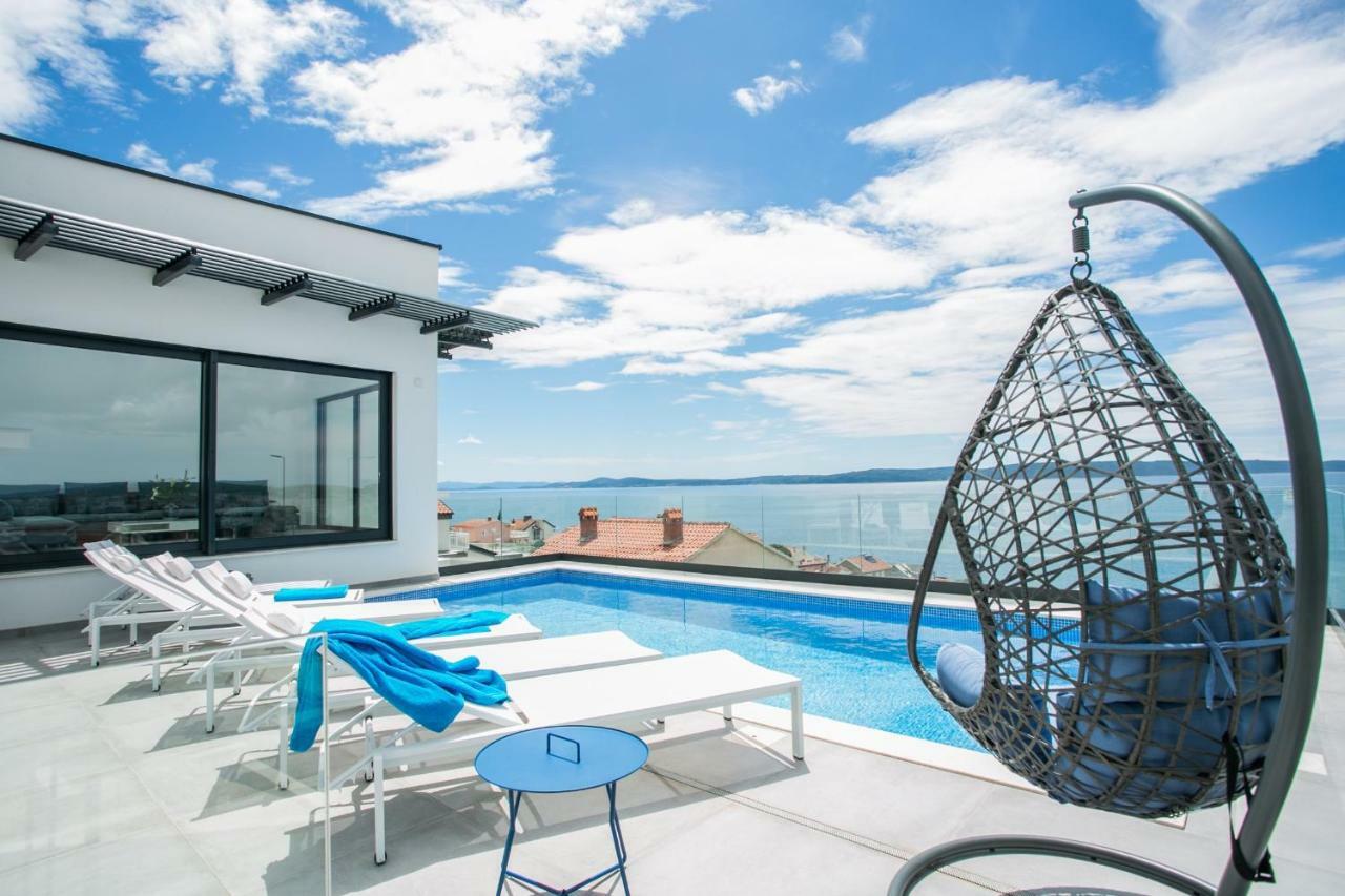 Holiday Home Olive Exclusive - 8 People, Heated Pool, Okrug Gornji, Sea View Trogir Exterior foto